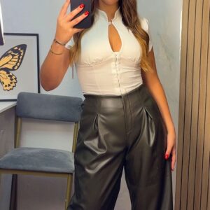 Pantalón polipiel  balloon