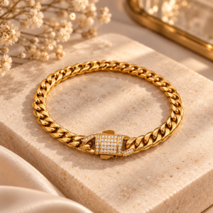 Pulsera cubana dorada