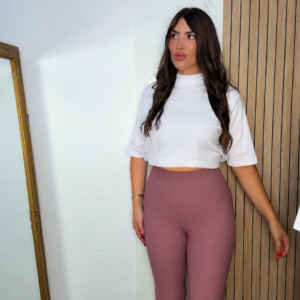 Leggins guante Barbie rosa empolvado