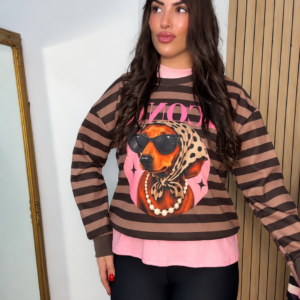 Sudadera iconic chocolate
