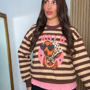 Sudadera iconic beige