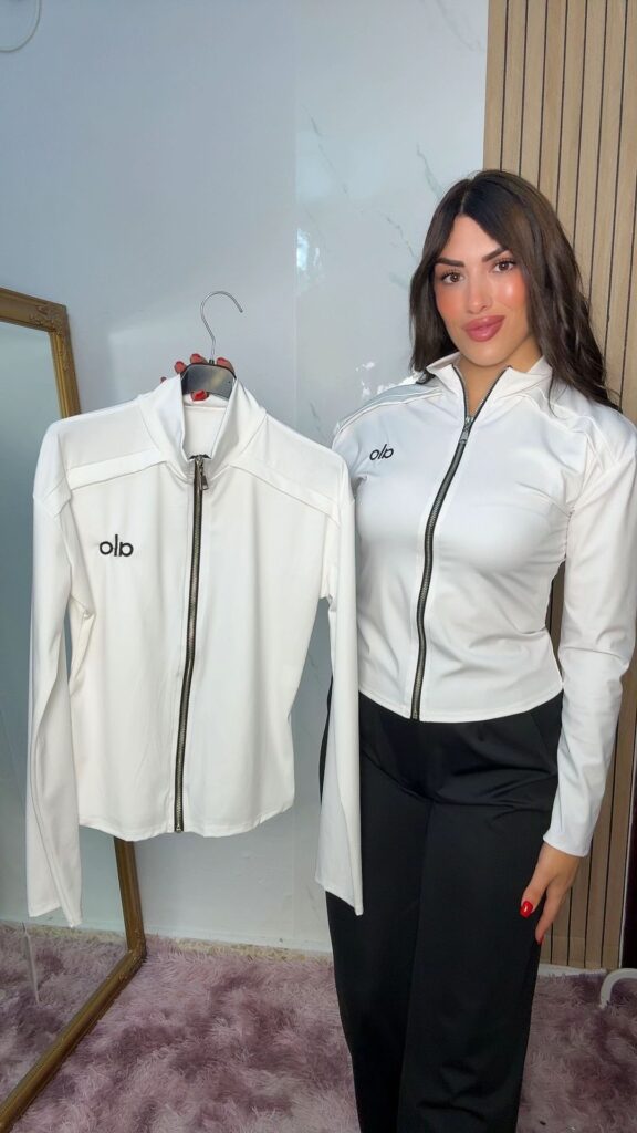 Sudadera lycra ALO blanca